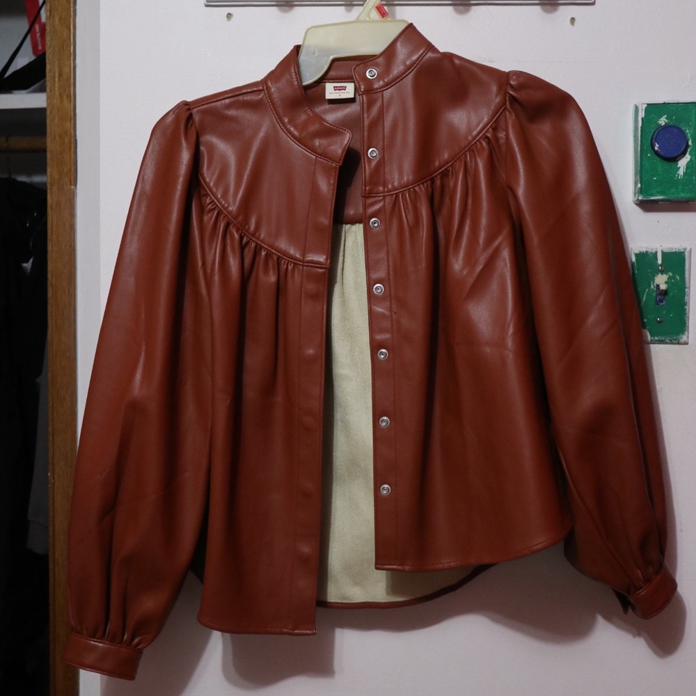 Levi’s brown leather jacket